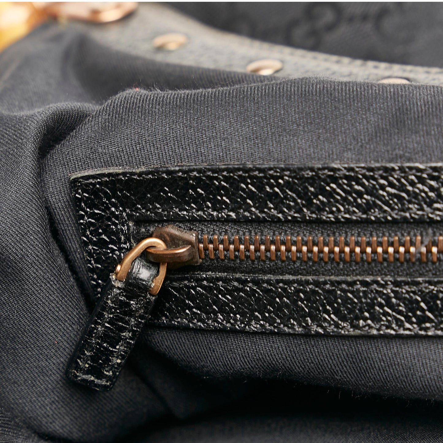 Gucci Bamboo GG Canvas Hobo Bag (SHG-yNeroE)