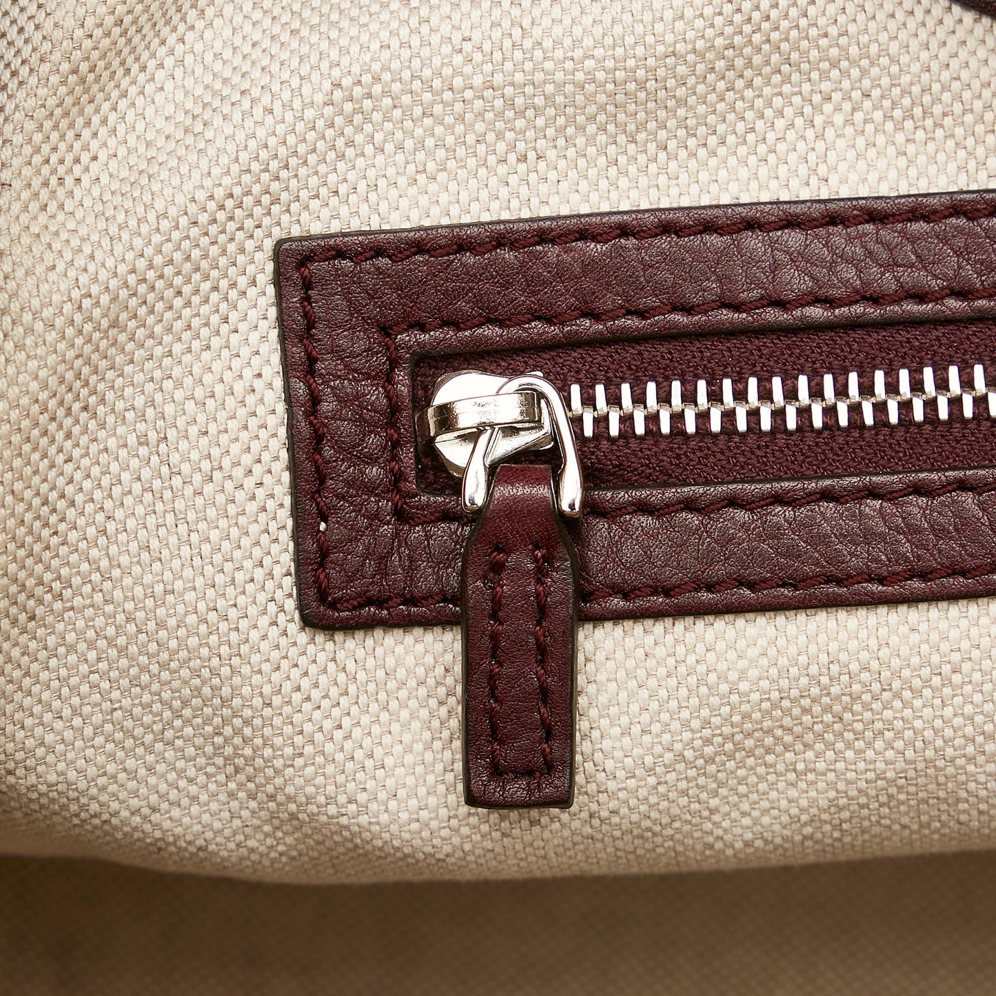 Gucci Bamboo GG Canvas Tassel Tote Bag (SHG-34793)