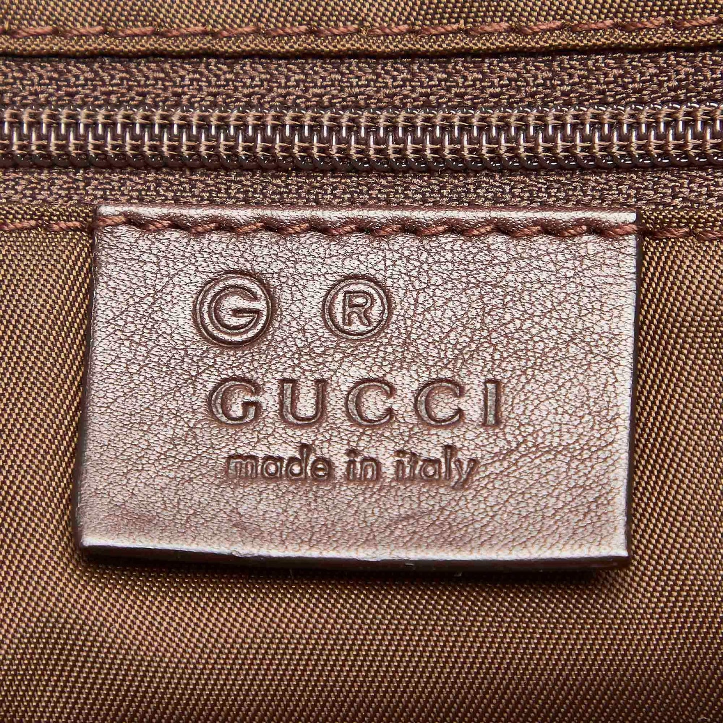 Gucci Bamboo Horsebit Canvas Handbag (SHG-31684)