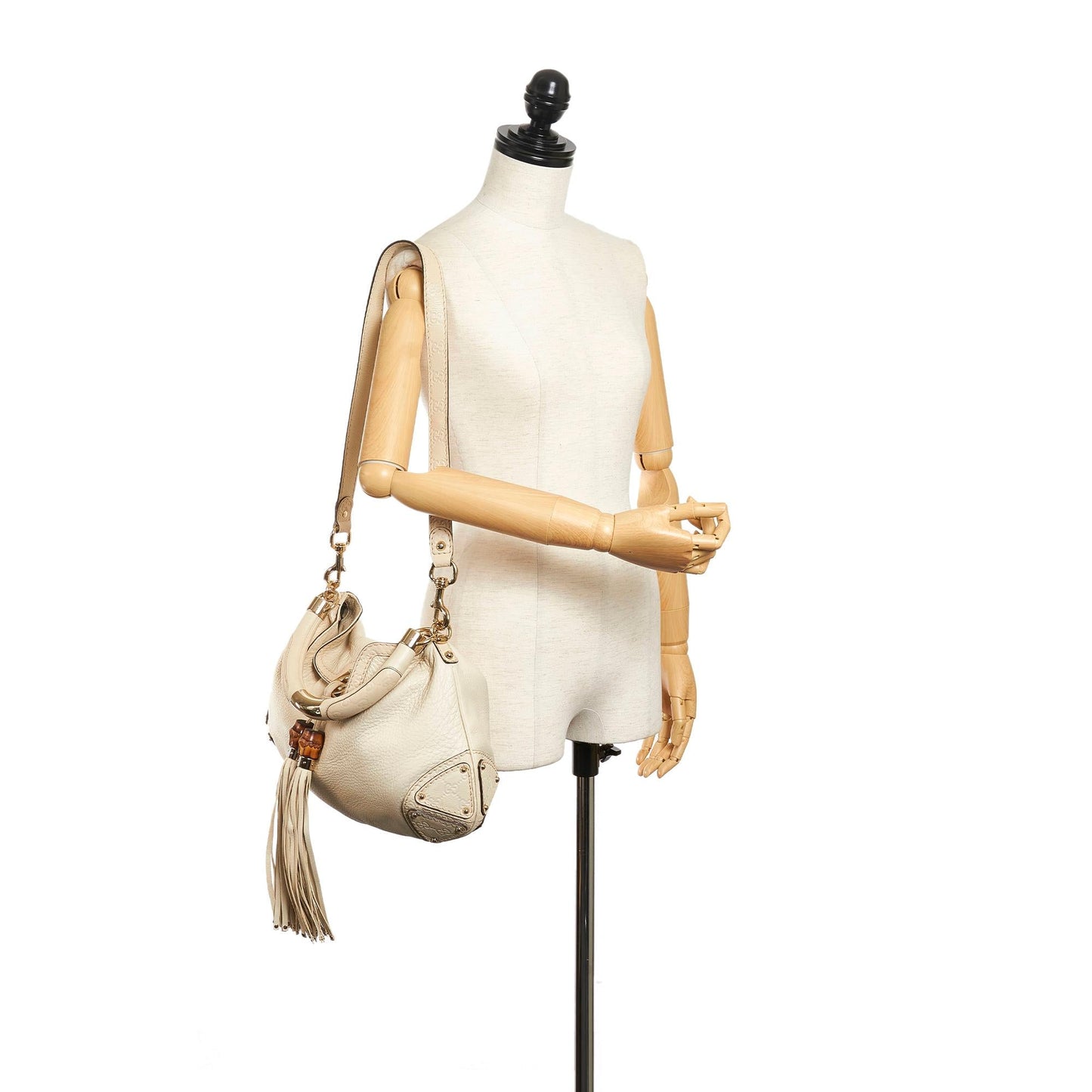 Gucci Bamboo Indy Leather Satchel (SHG-31888)