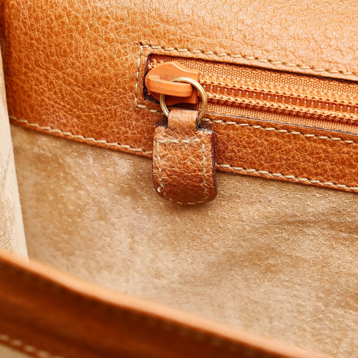 Gucci Bamboo Leather Business Bag (SHG-35046)