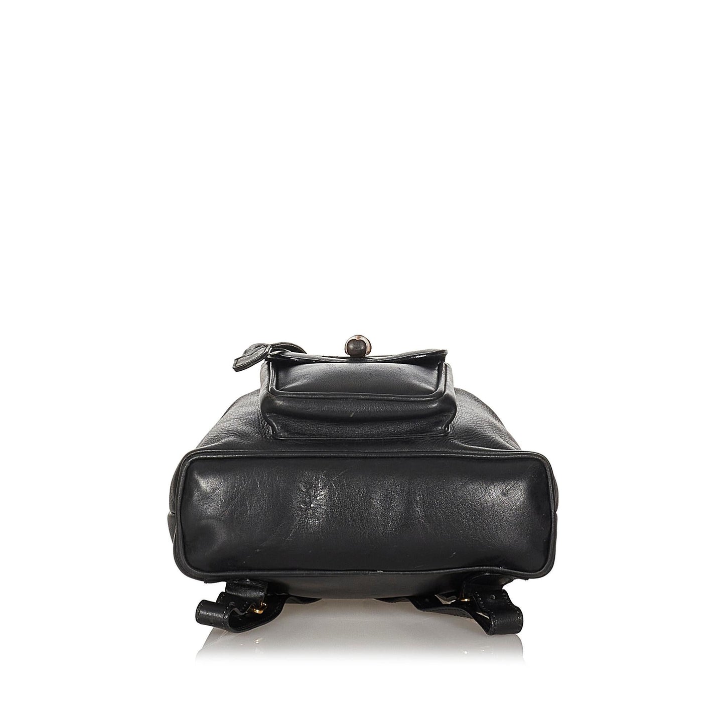 Gucci Bamboo Leather Drawstring Backpack (SHG-21546)