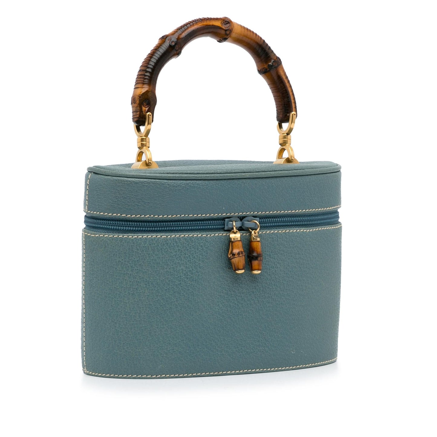 Gucci Bamboo Leather Vanity Bag (SHG-2XKgsO)