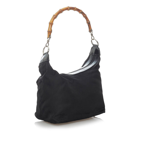 Gucci Bamboo Nylon Shoulder Bag (SHG-vldL1X)
