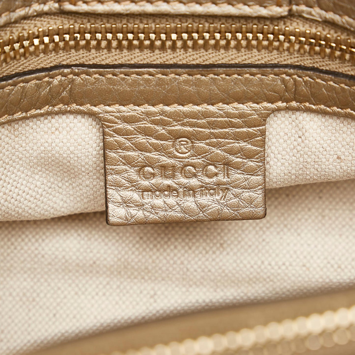 Gucci Bamboo Shopper Leather Satchel (SHG-37608)