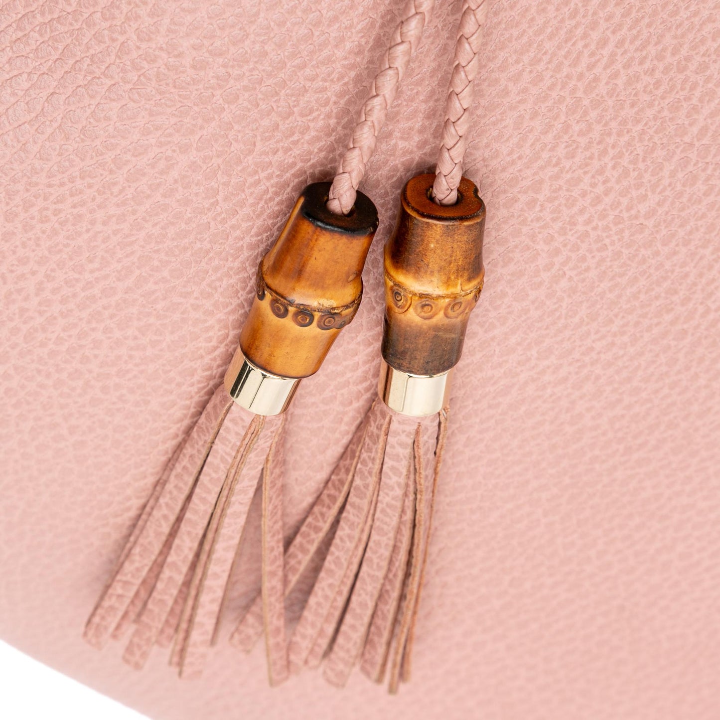 Gucci Bamboo Tassel Leather Clutch
