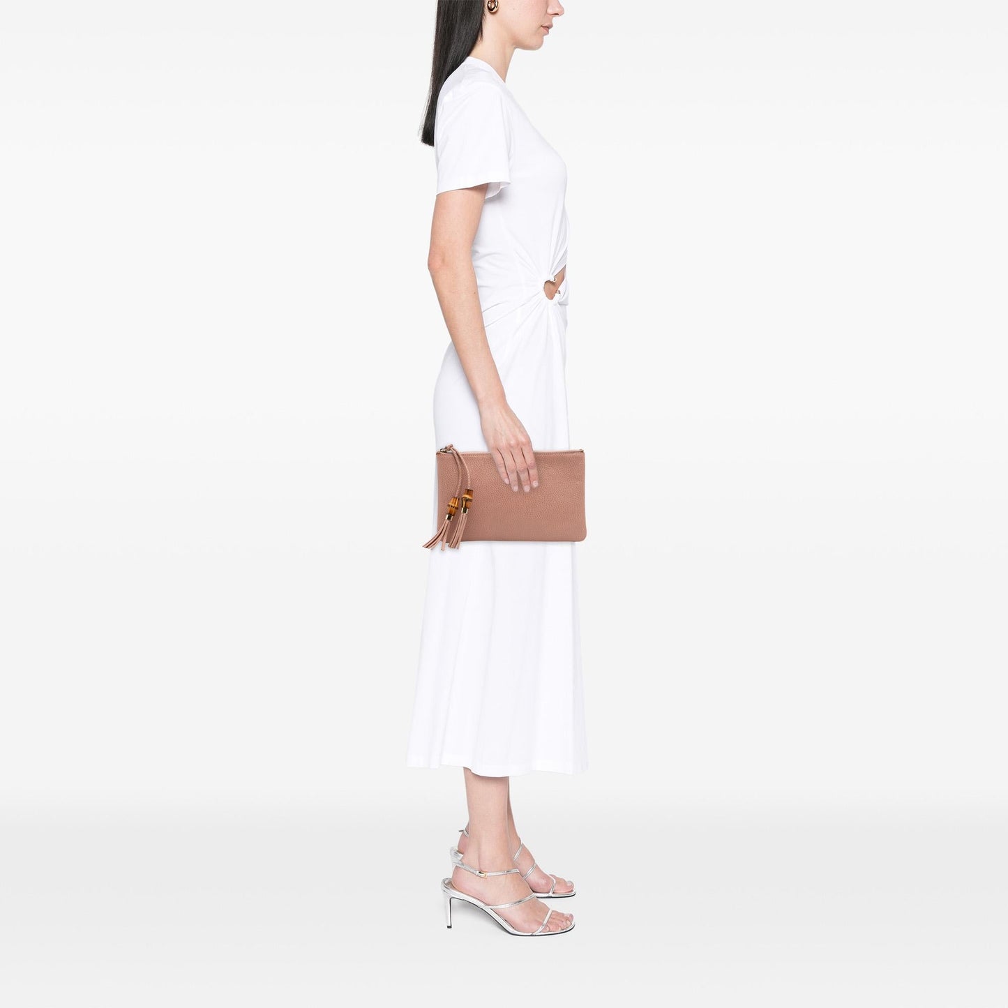 Gucci Calfskin Bamboo Clutch