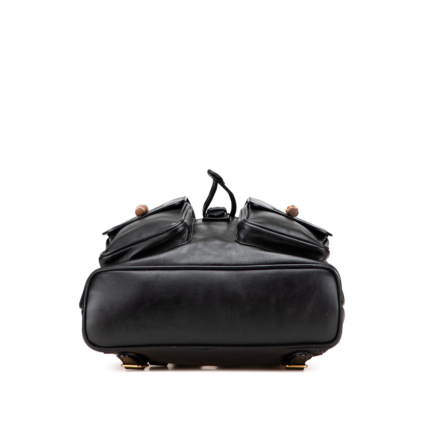 Gucci Calfskin Bamboo Drawstring Backpack