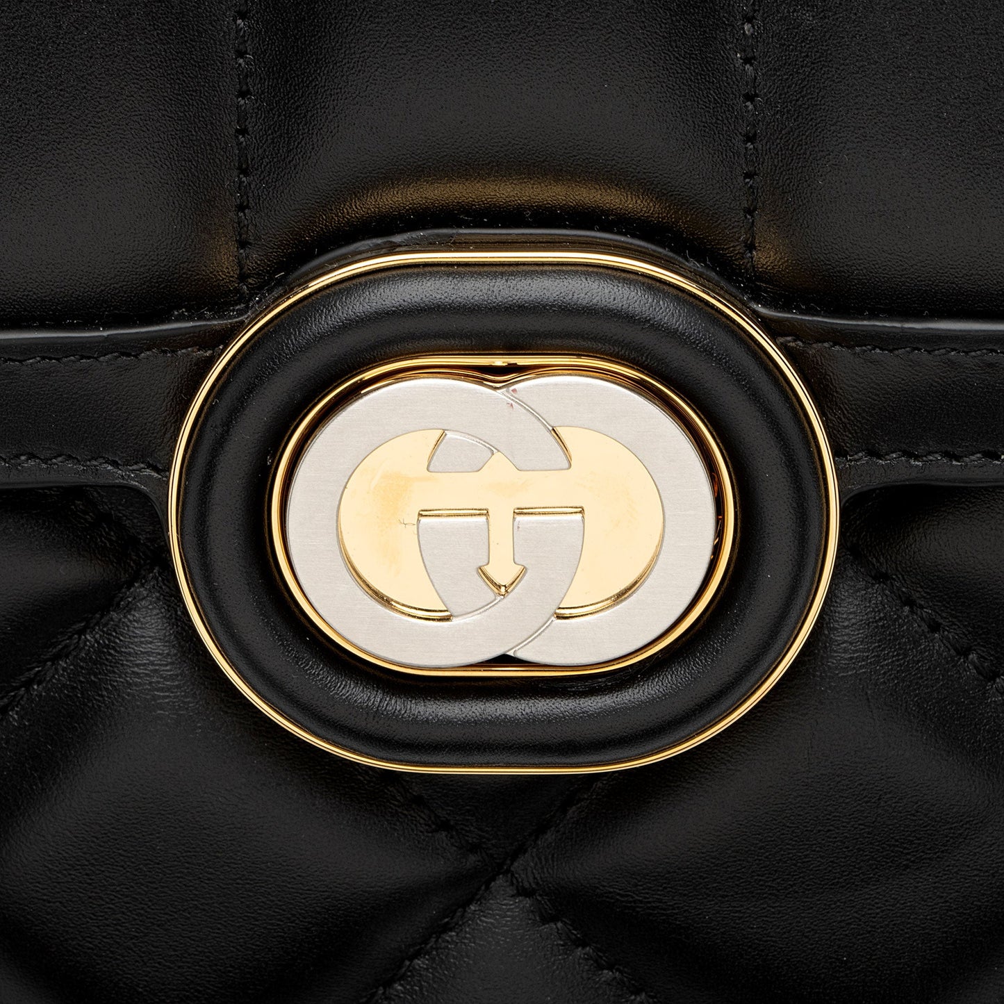Gucci Calfskin Deco Small Shoulder Bag