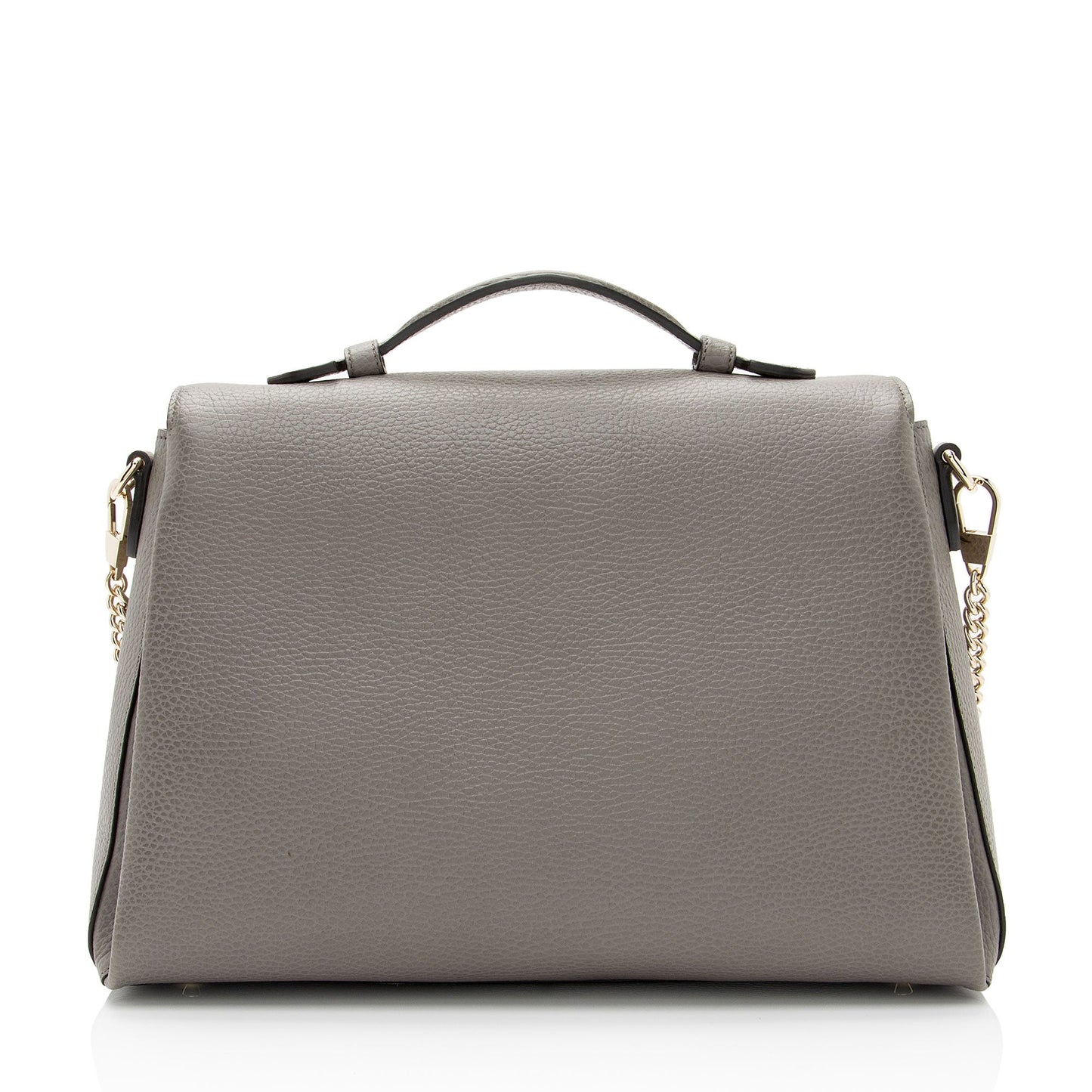 Gucci Calfskin Interlocking G Top Handle Medium Shoulder Bag (SHF-AHOWbQ)