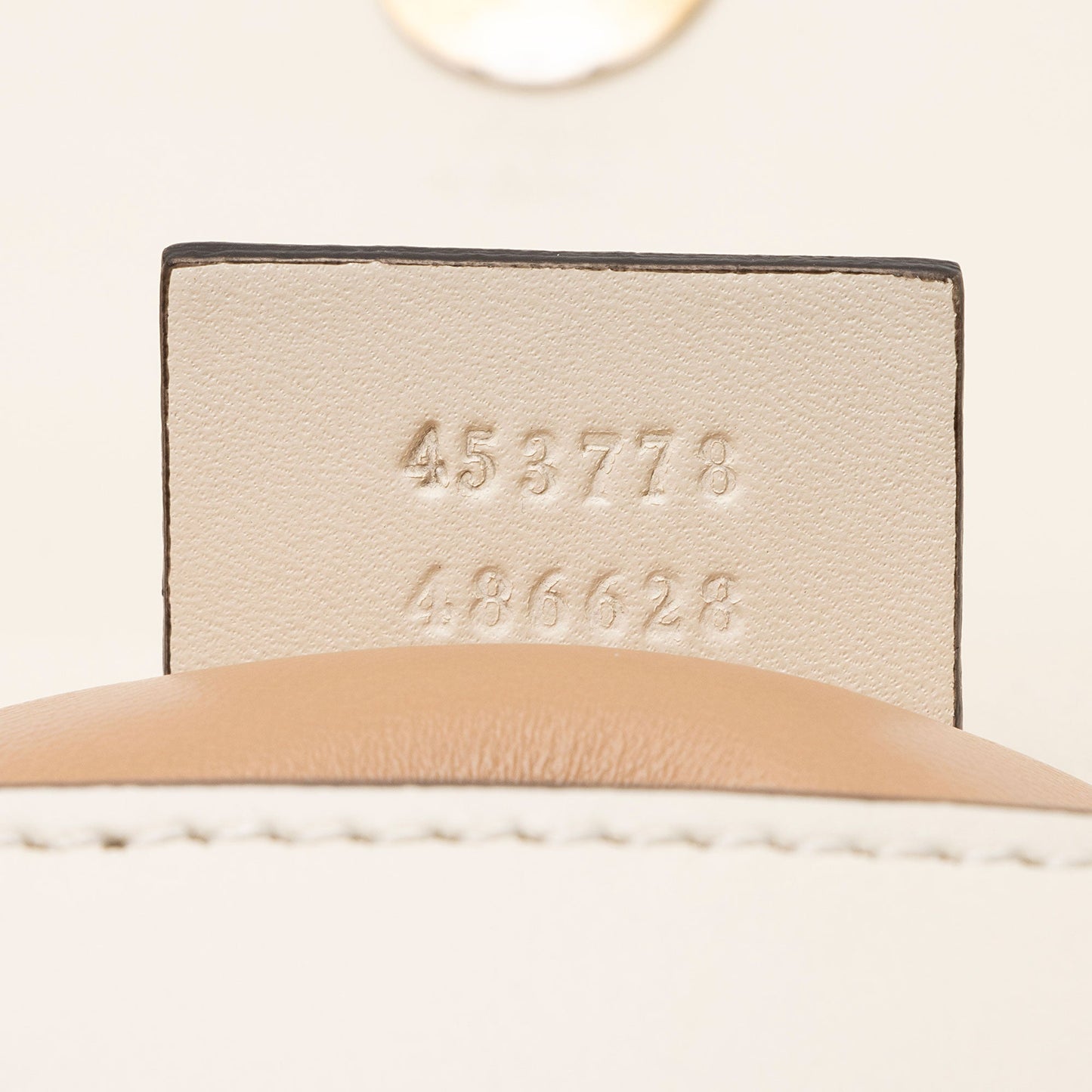 Gucci Calfskin Pearl Bee Broadway Mini Shoulder Bag (SHF-vh1WnC)