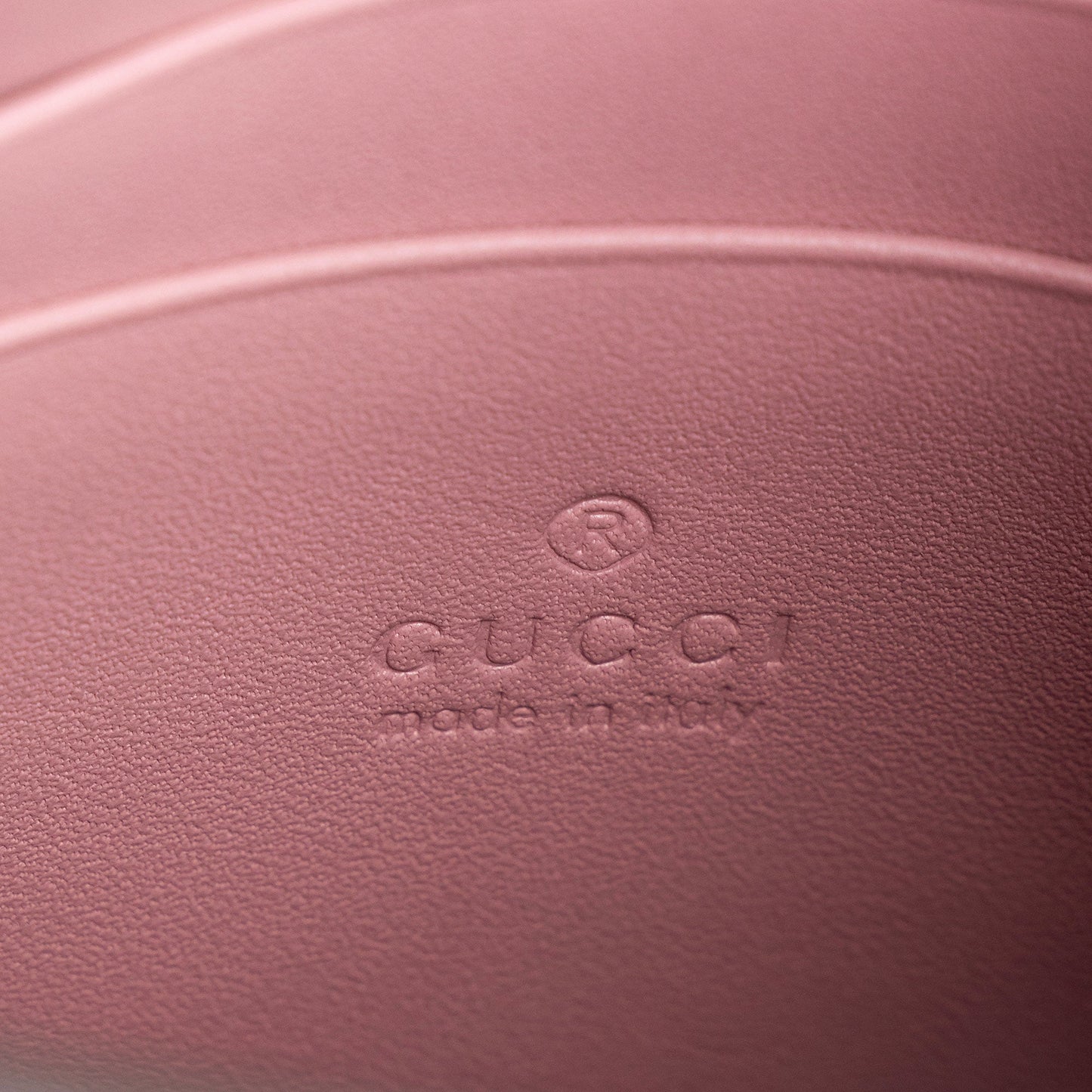 Gucci Calfskin Peony Pearly Mini Wallet on Chain