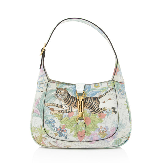Gucci Calfskin Shangai Tiger Jackie 1961 Small Hobo