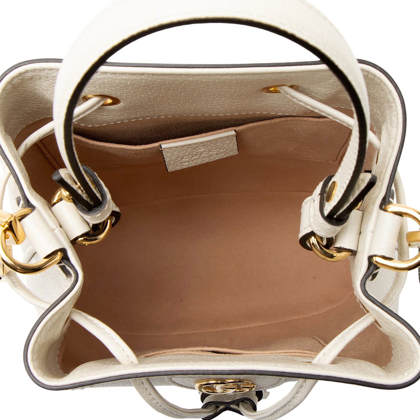 Gucci Calfskin Web Ophidia Small Bucket Bag