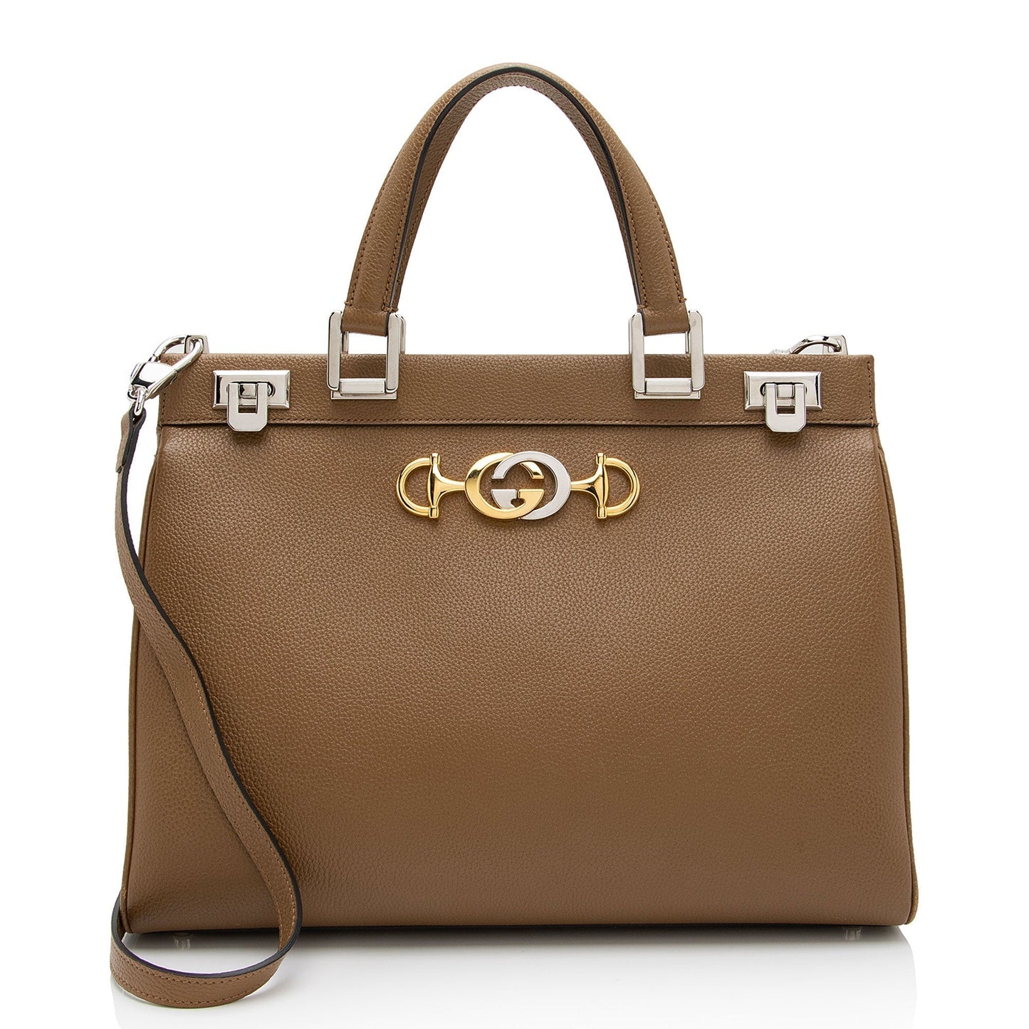 Luxury Gucci Calfskin Zumi Medium Tote (SHF-OWqKR6)