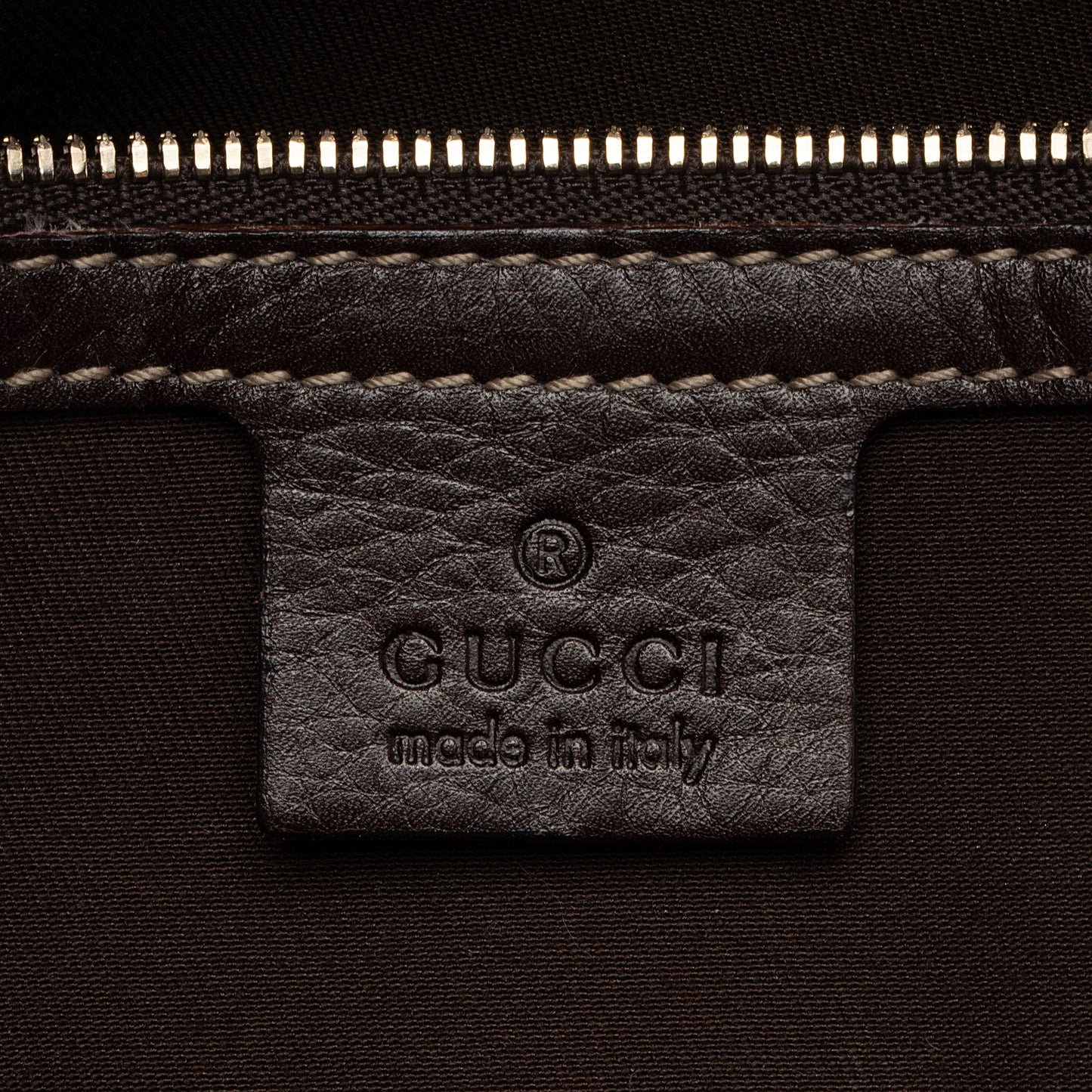 Gucci Horsebit Canvas Bamboo Satchel