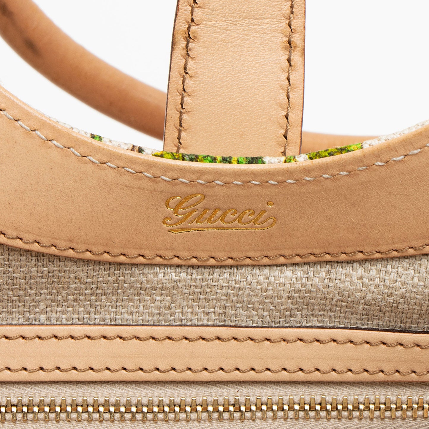 Gucci Canvas Flora Bardot Shoulder Bag