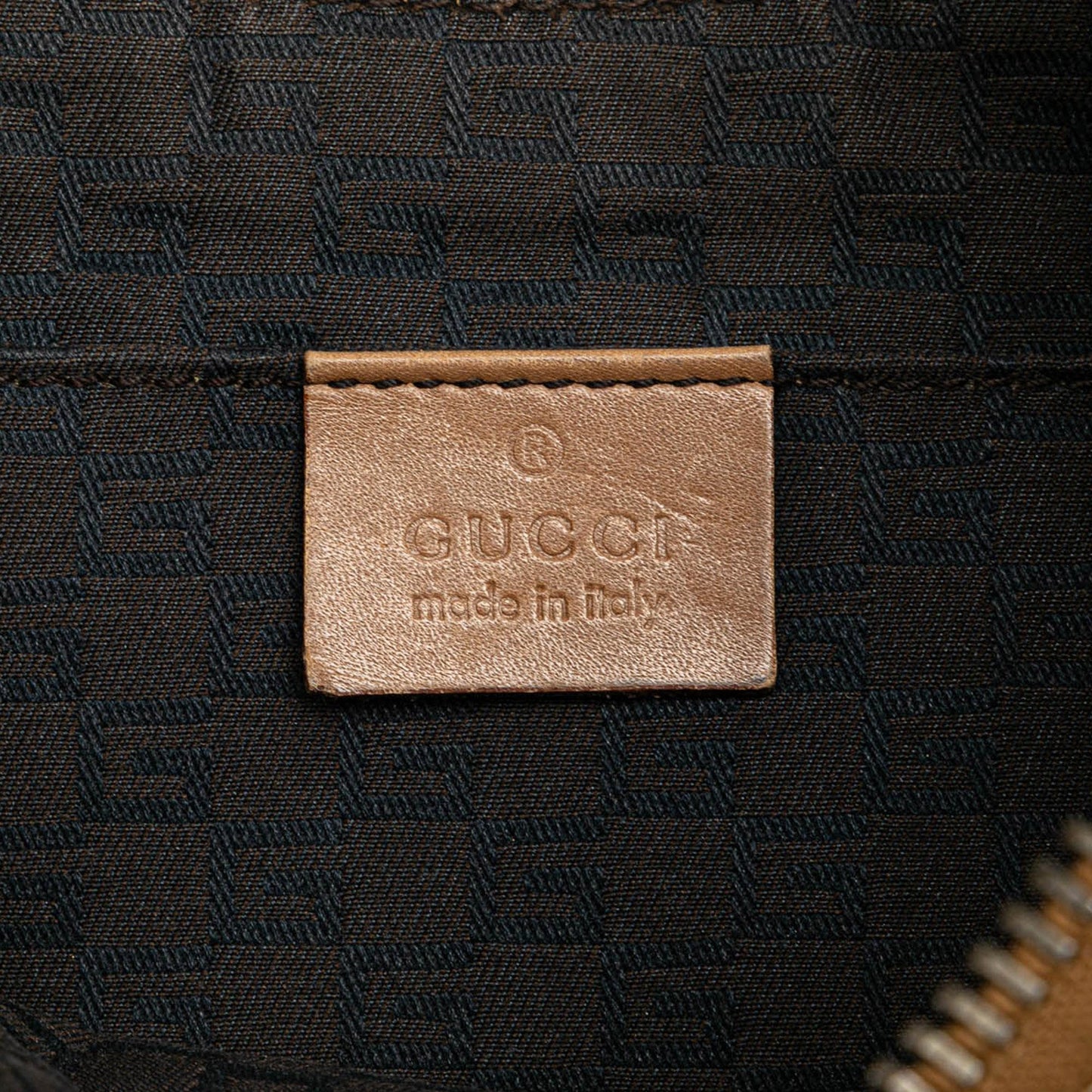 Gucci Canvas Half Moon Hobo
