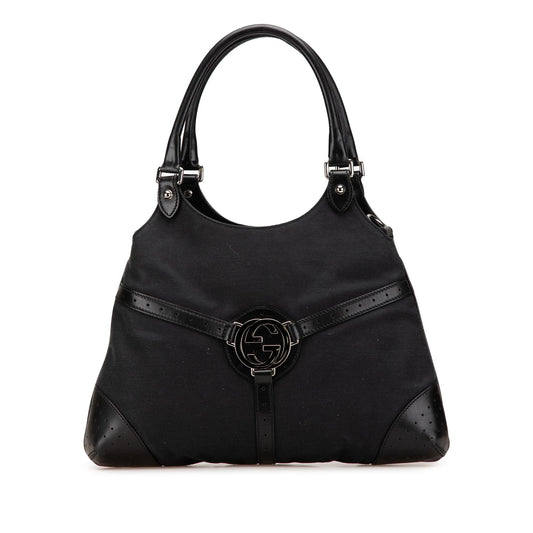 Gucci Canvas Reins Shoulder Bag