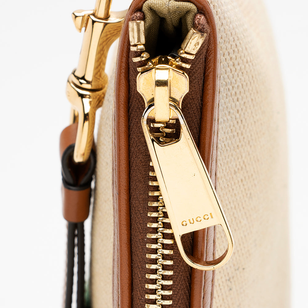 Gucci Canvas Vintage Web Wristlet (SHF-17031)