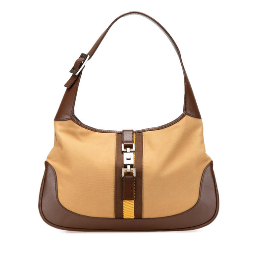 Gucci Canvas Web Jackie Shoulder Bag