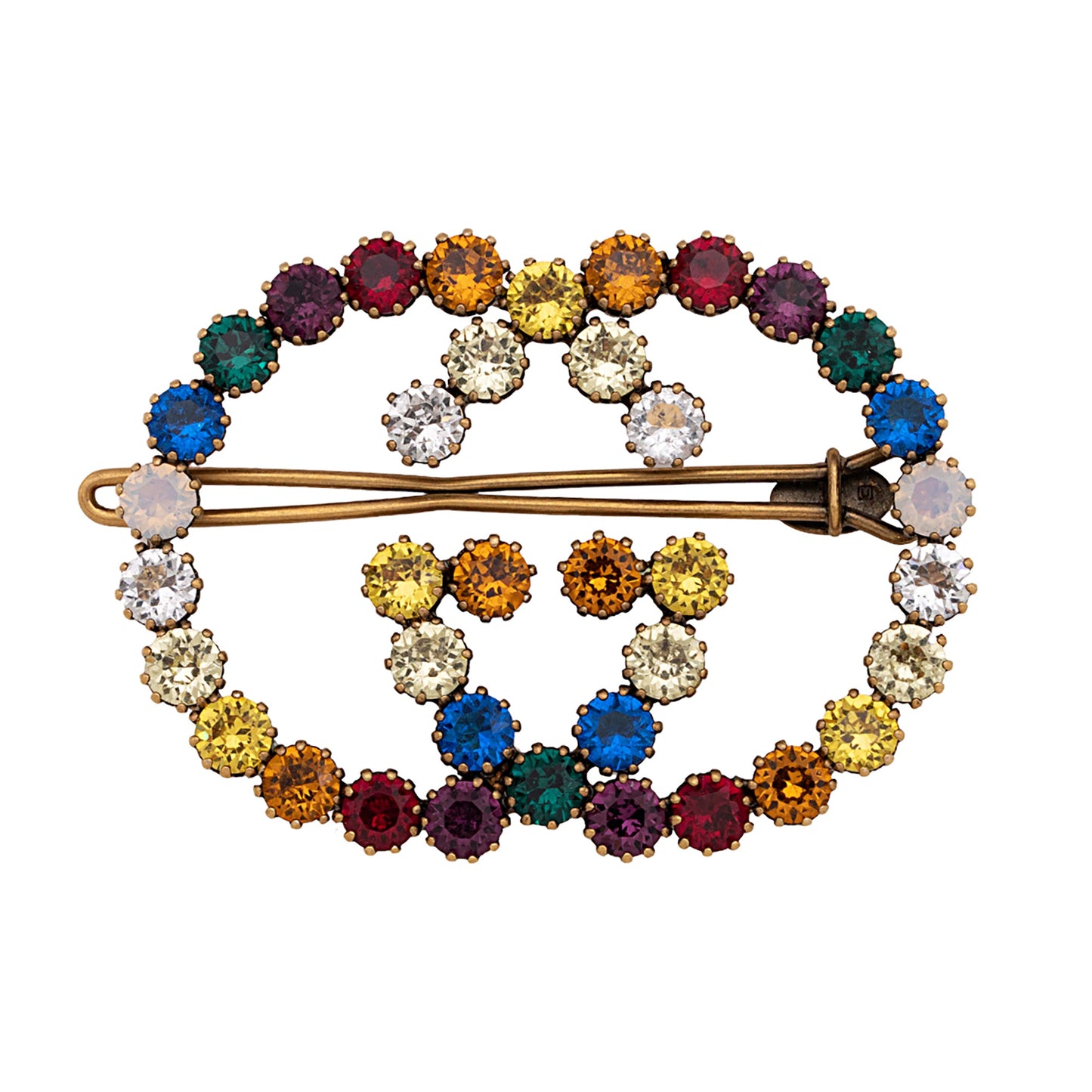 Gucci Crystal Interlocking G Hair Clip (SHF-vhmVJI)