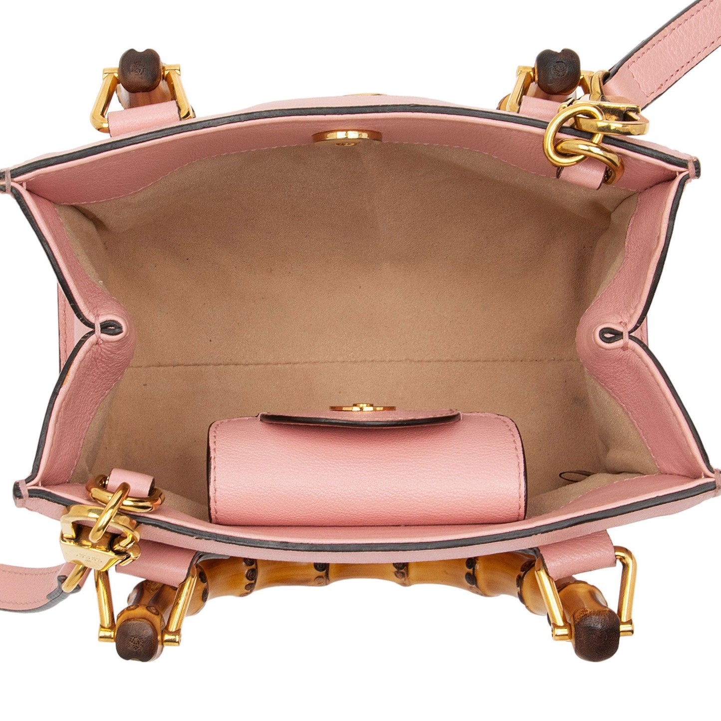 Gucci Cuir Leather Bamboo Diana Mini Tote (SHF-kfEnLc)