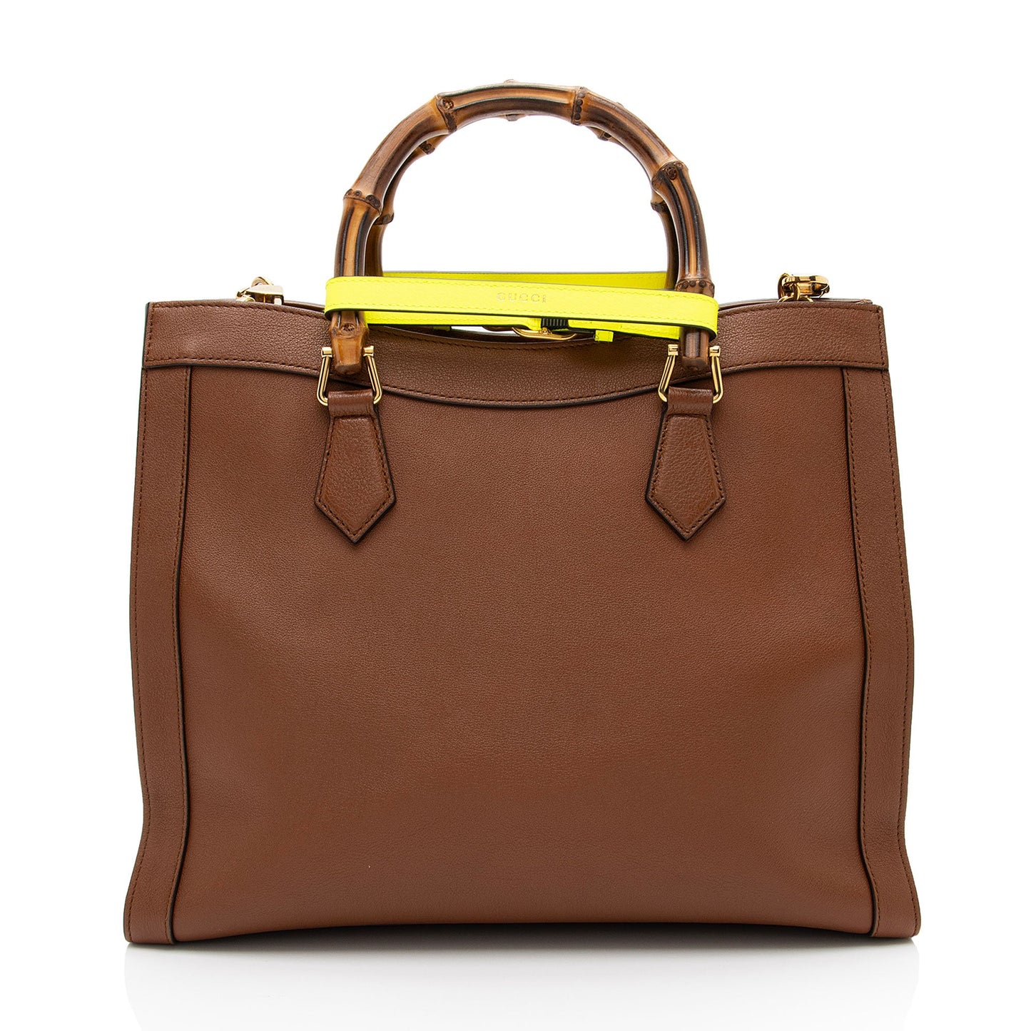 Gucci Cuir Leather Diana Medium Tote
