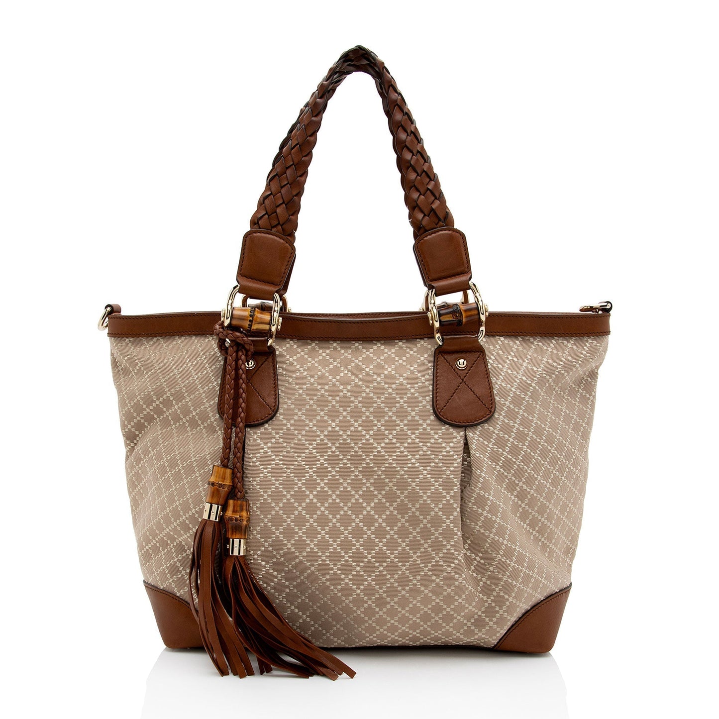 Luxury Gucci Diamante Canvas Eva Large Tote (SHF-unJCx2)