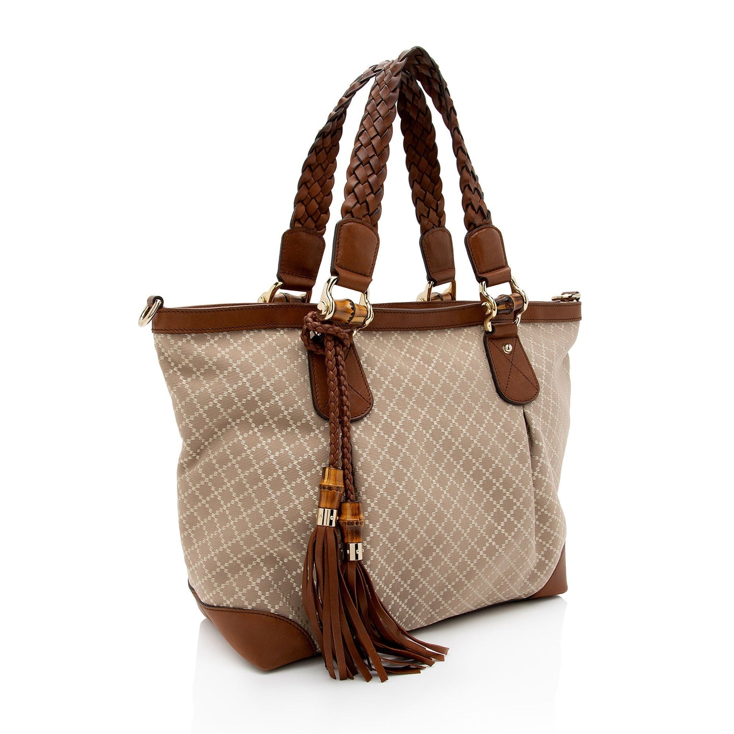 Luxury Gucci Diamante Canvas Eva Large Tote (SHF-unJCx2)