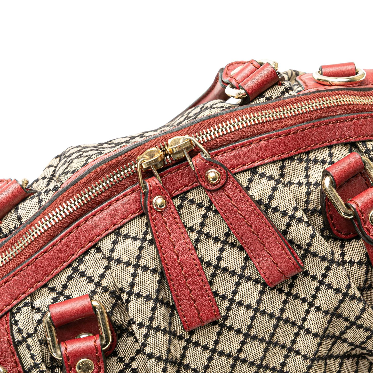 Gucci Diamante Canvas Sukey Satchel