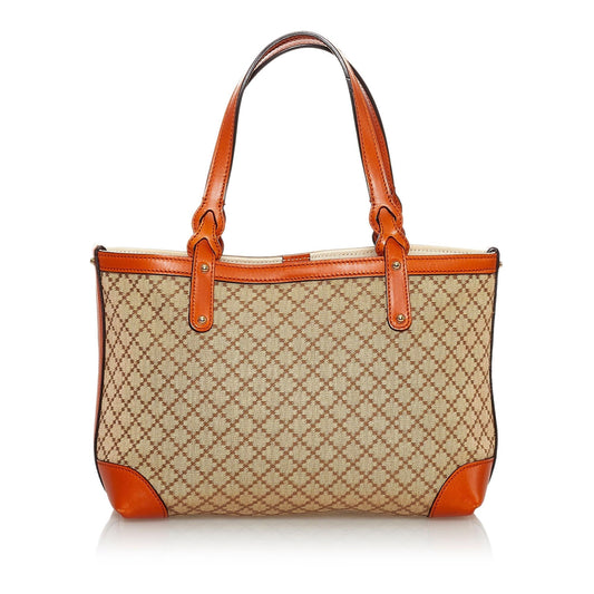 Luxury Gucci Diamante Craft Canvas Tote Bag (SHG-u15SMV)