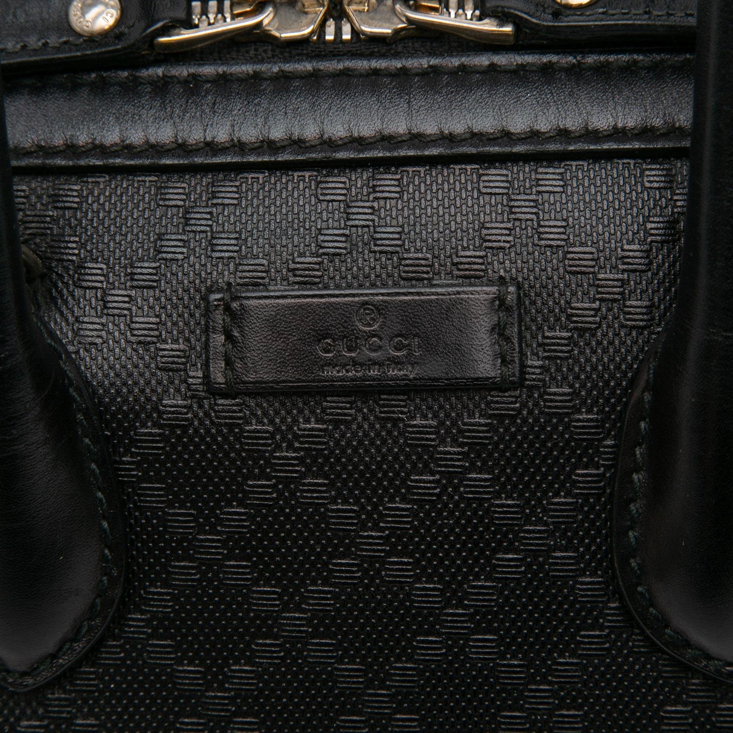 Gucci Diamante Leather Boston Bag
