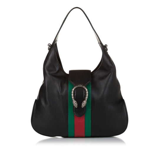 Gucci Dionysus Web Leather Hobo (SHG-31263)