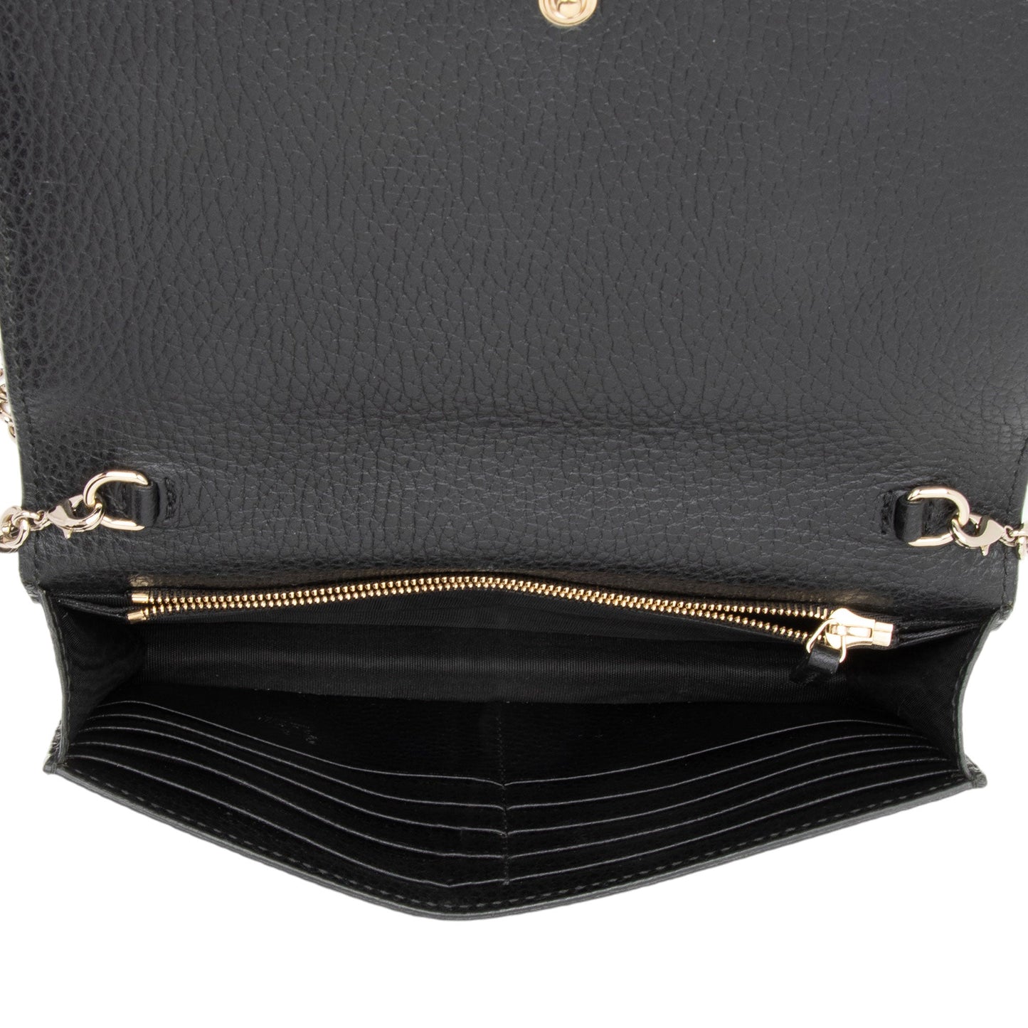 Gucci Dollar Calfskin Betty Medium Chain Wallet (SHF-2pD5un)