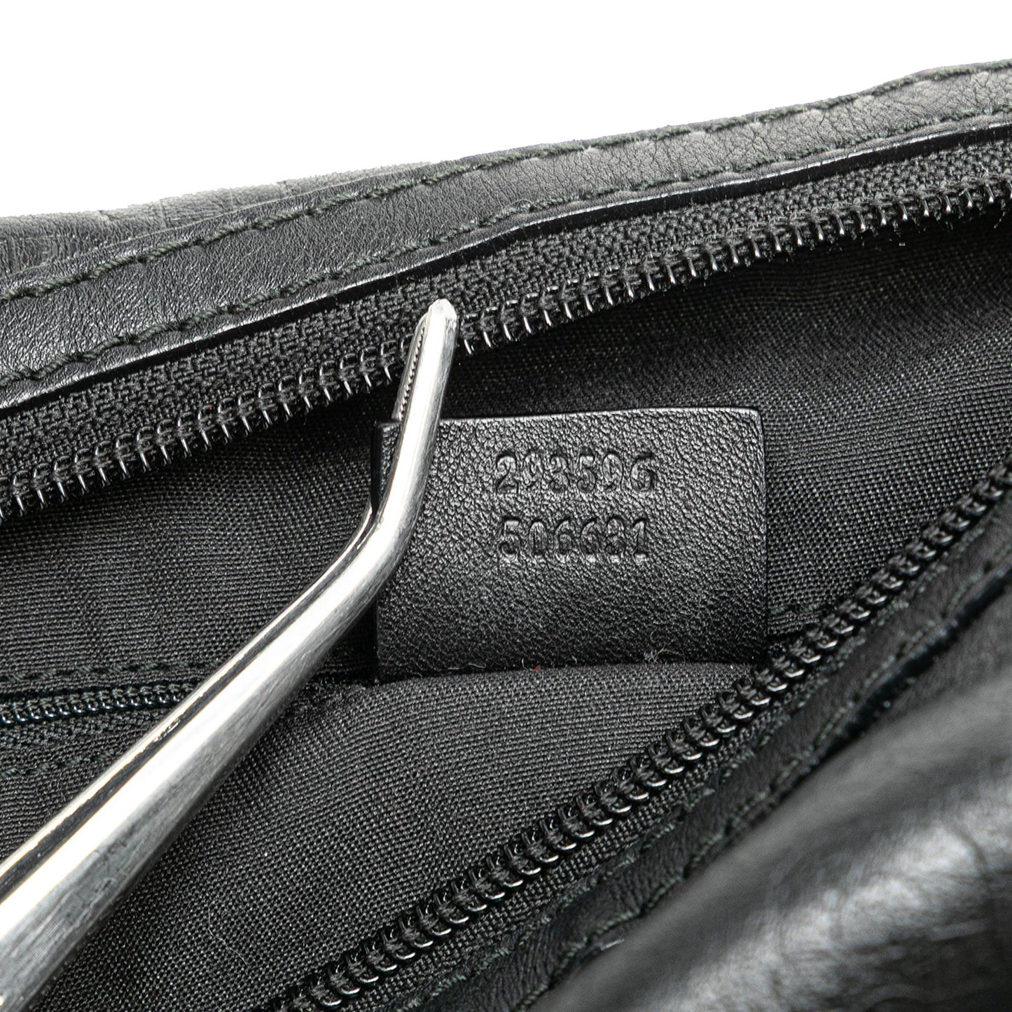 Gucci Embossed Leather Horsebit Princy Hobo