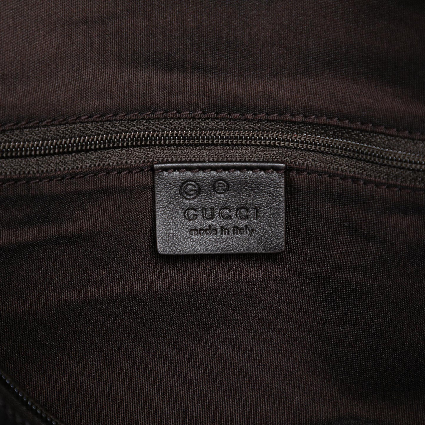 Gucci Embossed Leather Horsebit Satchel