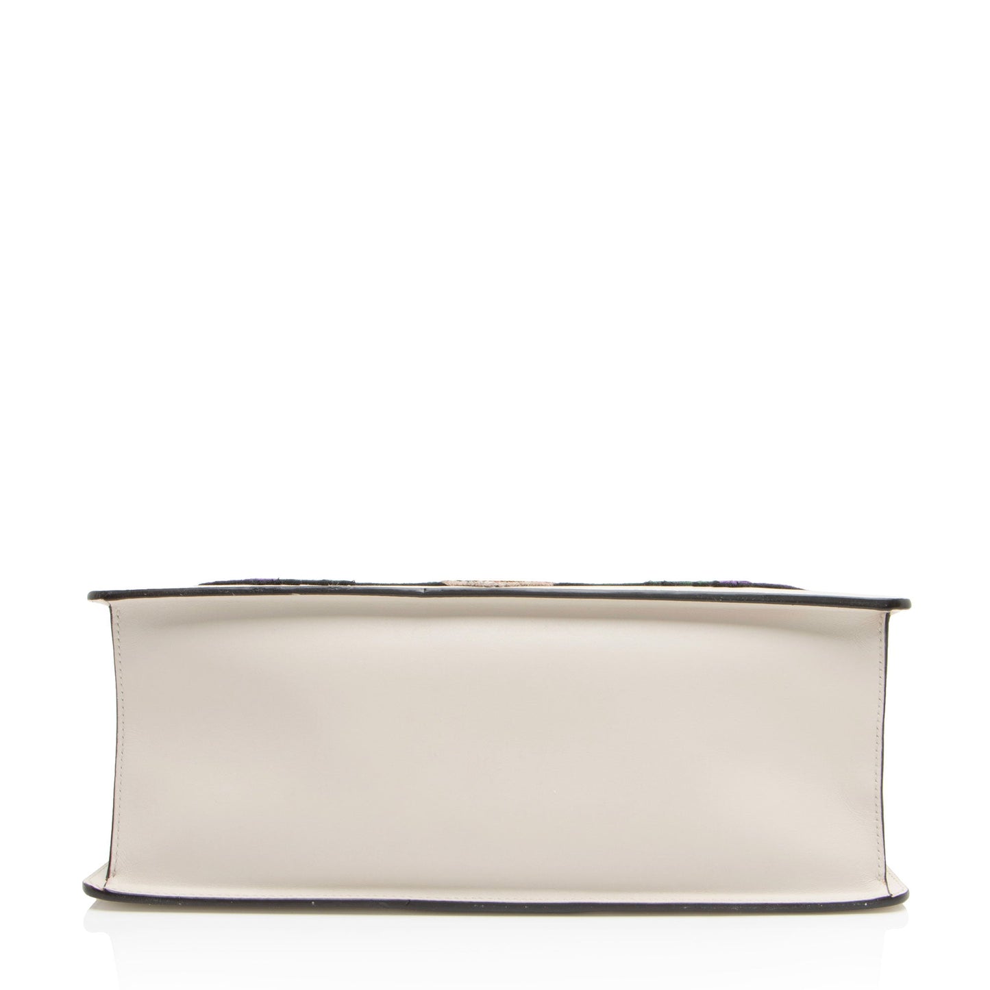 Gucci Embroidered Leather Floral Sylvie Top Handle