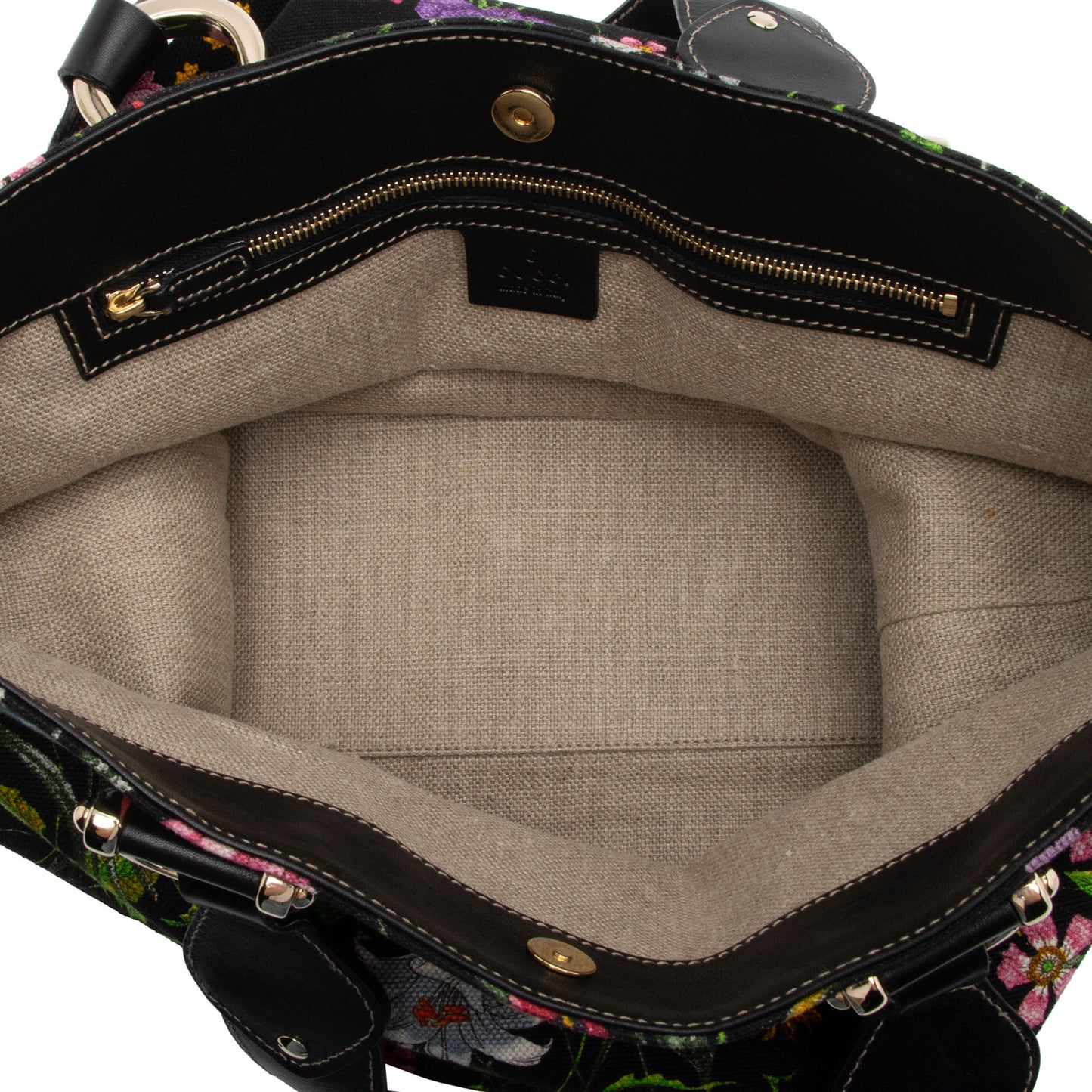 Gucci Floral Canvas Creole Large Tote (SHF-aD7V3p)