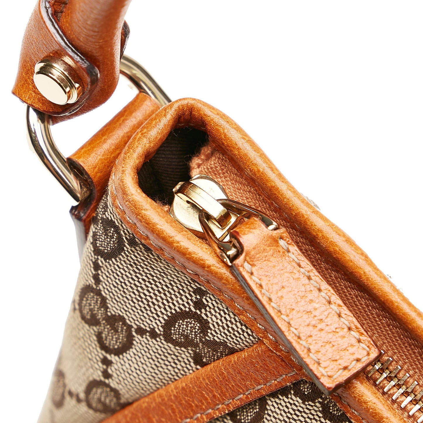 Gucci GG Canvas Abbey D-Ring Baguette (SHG-33748)
