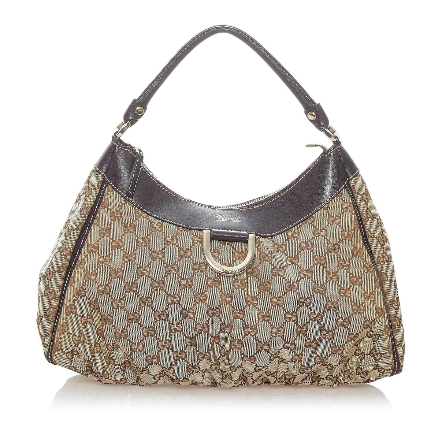 Gucci GG Canvas Abbey D-Ring Shoulder Bag (SHG-34771)