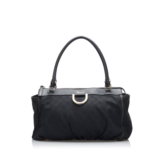 Gucci GG Canvas Abbey D-Ring Shoulder Bag (SHG-C7q6aL)