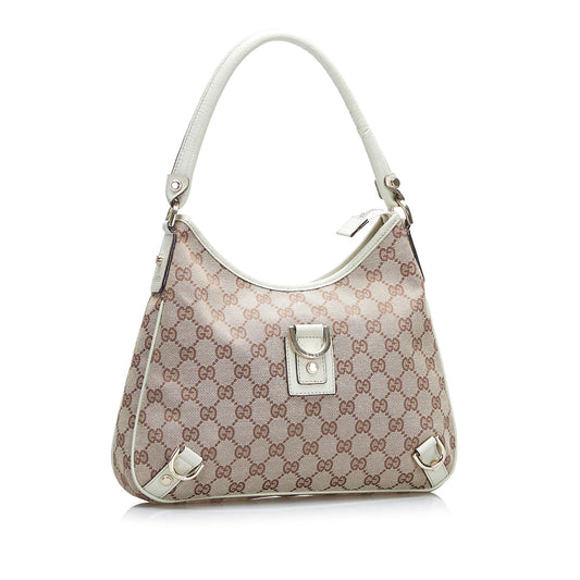 Gucci GG Canvas Abbey D-Ring Shoulder Bag (SHG-F1G55E)