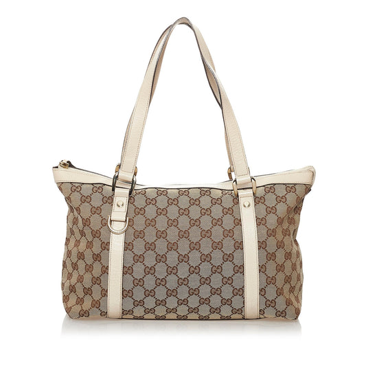 Gucci GG Canvas Abbey Tote Bag (SHG-32489)