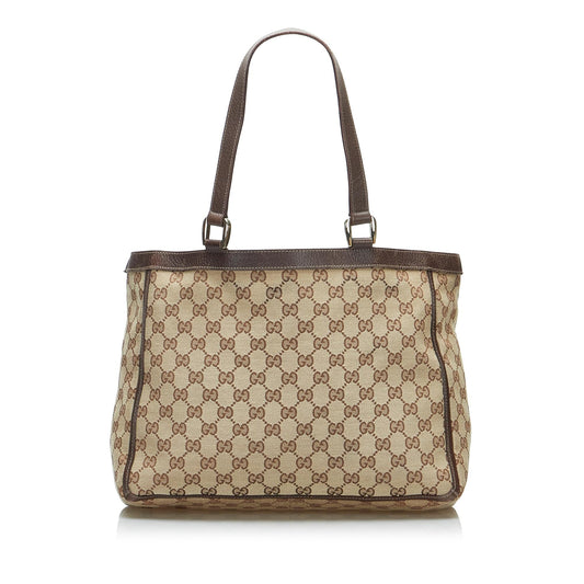 Luxury Gucci GG Canvas Abbey Tote (SHG-65TZUa)