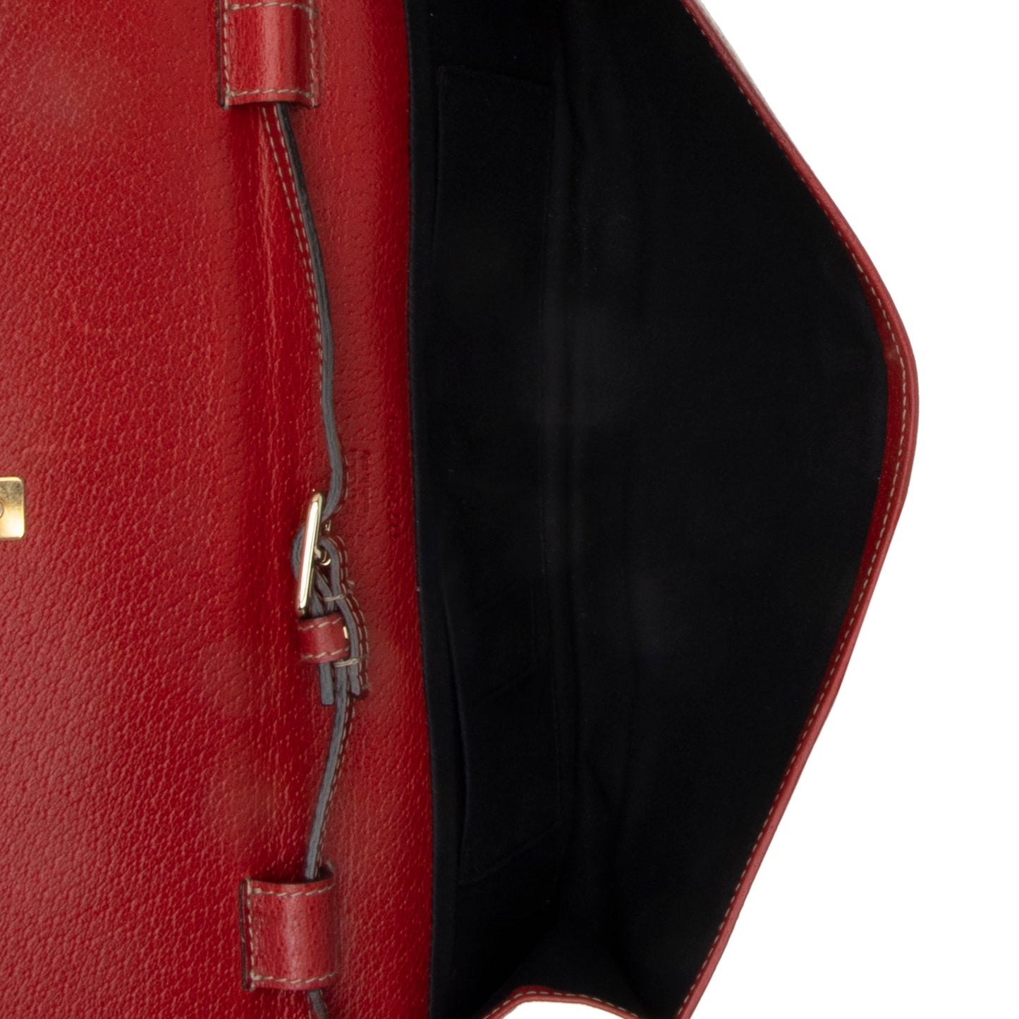Gucci GG Canvas Bamboo Bar Clutch (SHF-23324)
