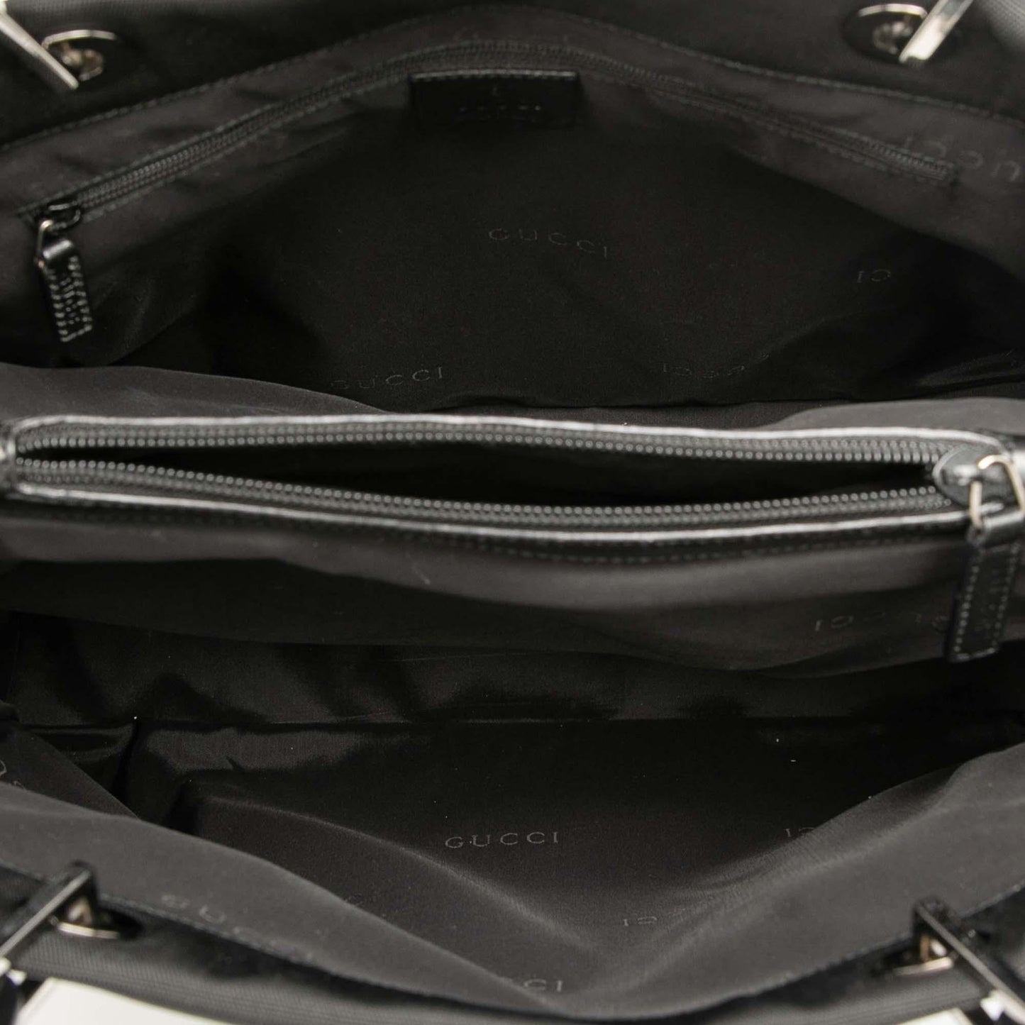 Gucci GG Canvas Bamboo Handbag