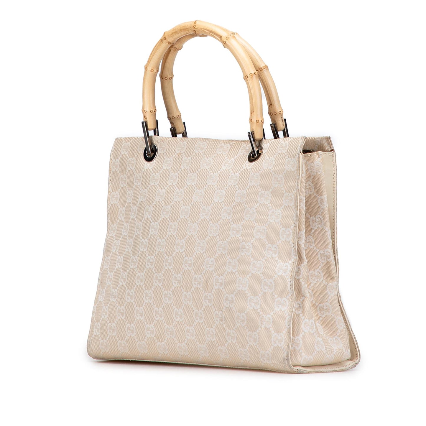 Gucci GG Canvas Bamboo Satchel