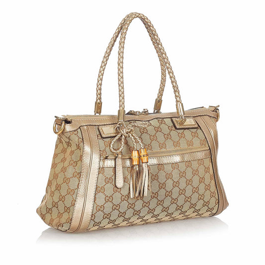 Gucci GG Canvas Bella Satchel (SHG-23342)