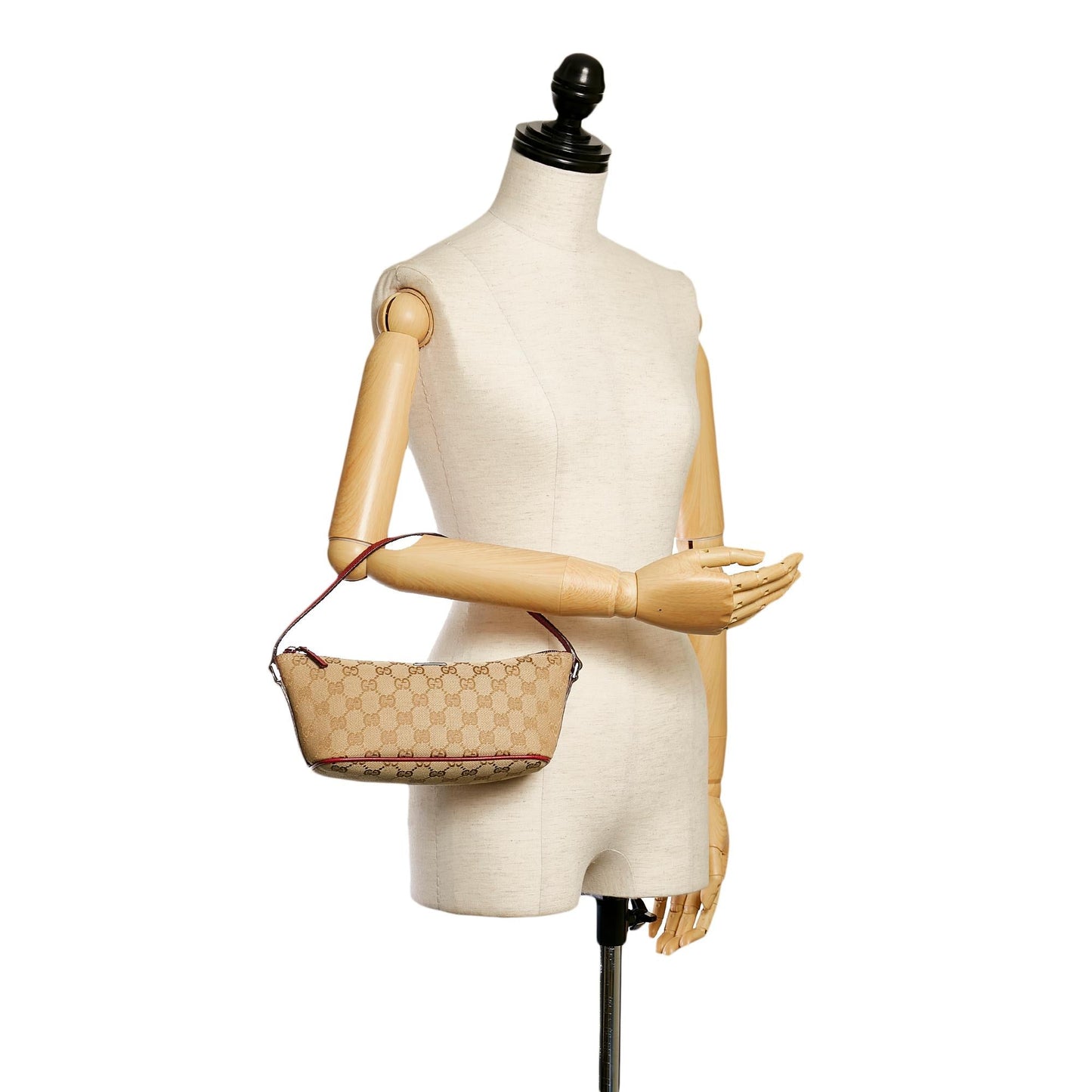 Gucci GG Canvas Boat Baguette (SHG-30849)